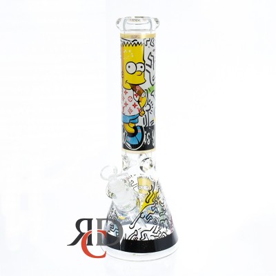 WATER PIPE BEAKER GLOW IN DARK WP25049 1CT
